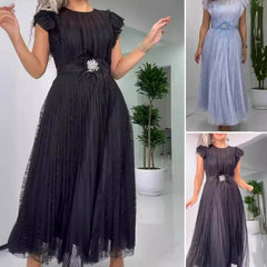 [S-5XL]🥰✨2025 Vestido de gasa de corte entallado