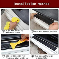 🚗Pegatinas de fibra de carbono para umbral de puerta