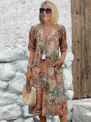 Vestido midi vívido