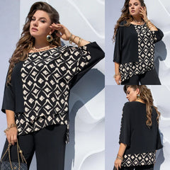 [S-5XL]❤️Camisa elegante de cuello redondo para mujer nueva 2025