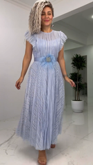 [S-5XL]🥰✨2025 Vestido de gasa de corte entallado