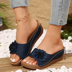 🔥 Último día de venta 50% de descuento - Sandalias florales de mujer