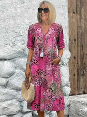 Vestido midi vívido